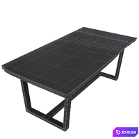 Wooden table slab 3D Model Vray