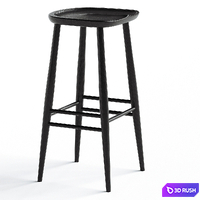 Ercol bar stool 3D Model Corona