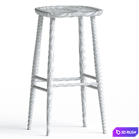 Ercol bar stool 3D Model Corona