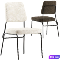 CB2 Laze Chair 3D Model Vray, Corona