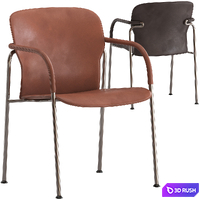 CB2 Pesaro Chair 3D Model Vray, Corona