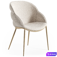 Cattelan Italia Camilla metal armchair 3D Model Corona