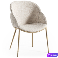 Cattelan Italia Camilla metal armchair 3D Model Corona