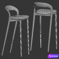 Neva Light Bar chair by Artisan 3D Model Vray, Corona