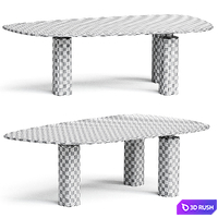 JANE Marble table By Poltrona Frau 3D Model Corona