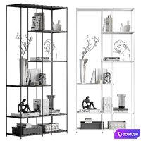 Copenhagen bookcase from Сosmorelax 3D Model Corona
