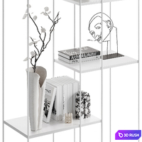 Copenhagen bookcase from Сosmorelax 3D Model Corona