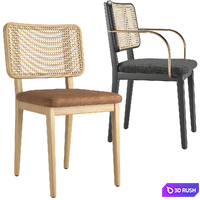 Cane Chair 3D Model Corona