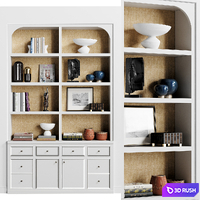 Wall niche with decor 2 3D Model Corona