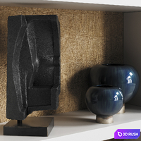 Wall niche with decor 2 3D Model Corona