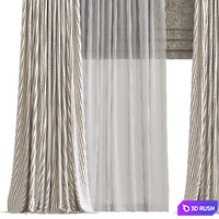 Curtain 795 3D Model Vray, Corona