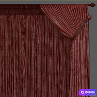 Curtain 807 3D Model Vray, Corona