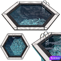 POOL NO20 3D Model Vray, Corona