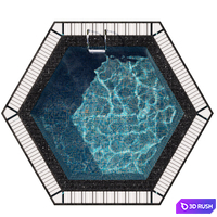 POOL NO20 3D Model Vray, Corona