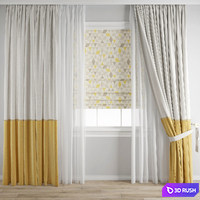 Curtain 338 3D Model Vray