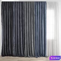 Curtain 334 3D Model Vray