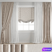 Curtain 435 3D Model Vray