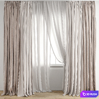 Curtain 607 3D Model Vray