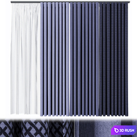 Snake curtain 3D Model Corona