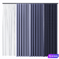 Snake curtain 3D Model Corona