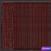 Snake curtain 3D Model Corona
