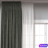 Curtain A688 3D Model Vray, Corona