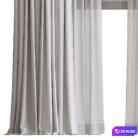Curtain #404 3D Model Vray, Corona
