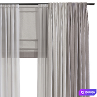 Curtain #404 3D Model Vray, Corona