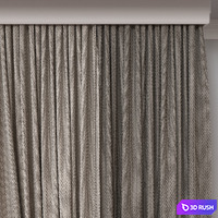 Curtain A787 3D Model Vray, Corona