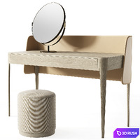 Dressing table Dall'Agnese Settanta 3D Model Vray, Corona