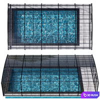 POOL NO102 3D Model Vray, Corona