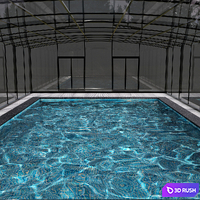 POOL NO102 3D Model Vray, Corona