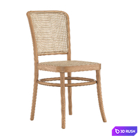 JULIETTE CANE DINING SIDE CHAIR 3D Model Vray, Corona