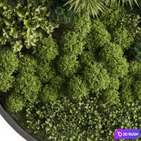 Circle Plant Frame - Fitowall 104 3D Model Vray, Corona