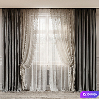 Curtains 564C 3D Model Corona