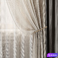 Curtains 564C 3D Model Corona