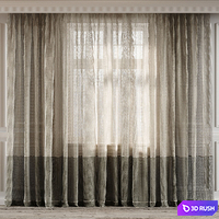 CURTAINS 555C 3D Model Corona
