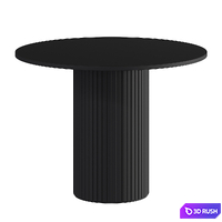 Round white kitchen table TRUBIS Wood 3D Model Corona