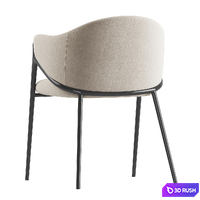Richmond Gwen Chair Khaki Velvet 3D Model Vray, Corona