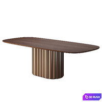 Dining tables Dorian 3D Model Vray, Corona