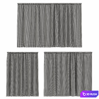 Curtains for kitchen facades 3D Model Corona