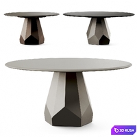 Cattelan Italia Zermatt Argile Table 3D Model Vray, Corona