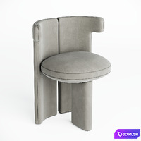 Chair Meridiani CLAUDINE 3D Model Corona