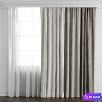 Curtains 001 3D Model Corona