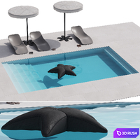 517 exterior and architecture 09 swimming pool 01 3D Model Vray, Corona