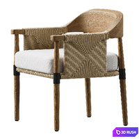 Arteriors Estes Outdoor Dining Chair 3D Model Corona
