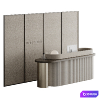 Reception desk 005 3D Model Corona