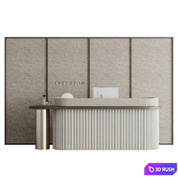 Reception desk 005 3D Model Corona