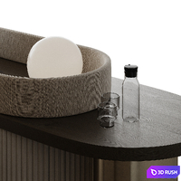 Reception desk 005 3D Model Corona