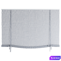 Roman Curtains 202 | Sheer Roller Blind with bows 3D Model Vray, Corona